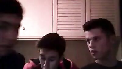 Three Friends Cumming Together: A Gay Porn Masturbation Adventure!