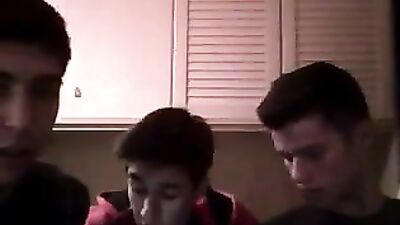 Three Friends Cumming Together: A Gay Porn Masturbation Adventure!