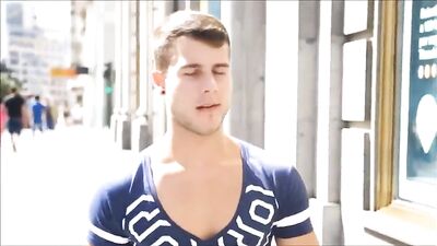 Backroom Blowjob Darkroom: Latino Twink Gloryhole Delight