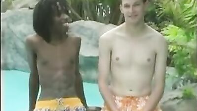 Black & White Heat: Interracial Pool Fuck!