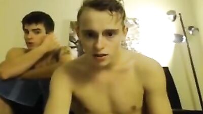 Shower Hotness: Two Handsome Gay Boys Cum on Cam