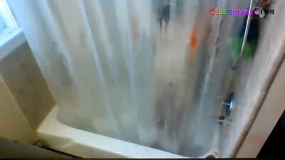 Young Adonis in the Shower: Cum Shots and Handjobs!