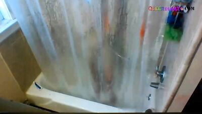 Young Adonis in the Shower: Cum Shots and Handjobs!