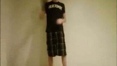 Exposing His Secret Web-Cam Solo - He has someting in his undies