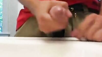Bathroom Quickie - Cum Shots Web-Cam Solo