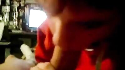 Young twink blows two dicks on webcam