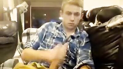 Blond Hottie Masturbating - Cum Shots and Handjobs Galore!