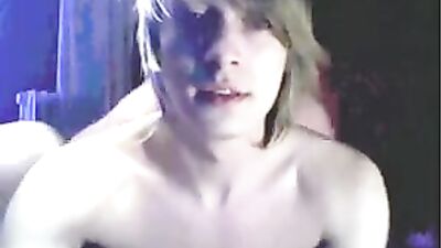 Man And His Teenlover: Web-Cam Father and Step Son Handjob