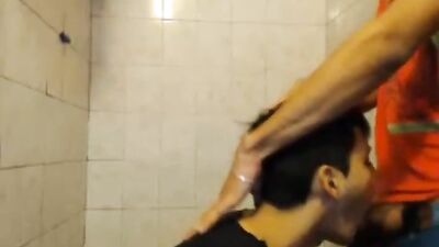 Hot Facefucking in a Bathroom - Amateur Oral Big Cocks: The Ultimate Gay Porn Experience!