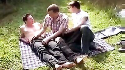 The Three-Way Threeway: Action-Packed Bareback Group Sex!