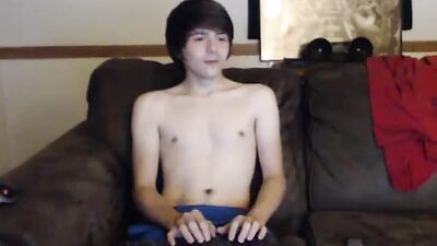 Cute guy on the couch - Amateur Cum Shots Handjob A new twist on classic gay porn action!