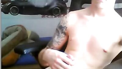 Tatoued Young Masturbators Gay Porn Video