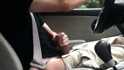 Jerking off while driving: Cum Shots Solo Adventure