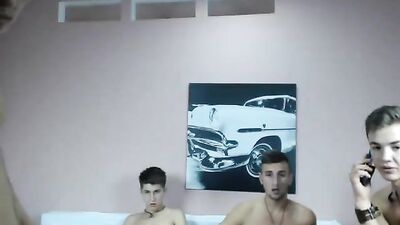 Big Group of Friends Cum Shots: Amateur Gay Porn!