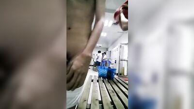 Jerk in the locker room gay teen boys porn