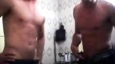 Brothers jerking together gay porn tube