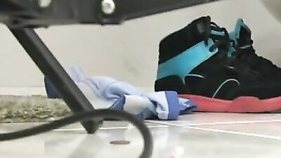 College shower fuck threesome boys porn