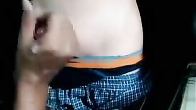 Boys first handjob off friend