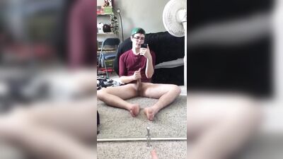 Twink apartment floor gay tube mirror