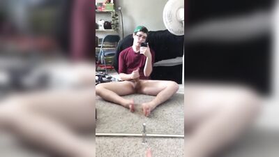 Twink apartment floor gay tube mirror