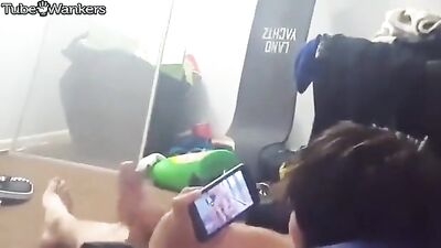 Spying on straight boy wanking friend porn