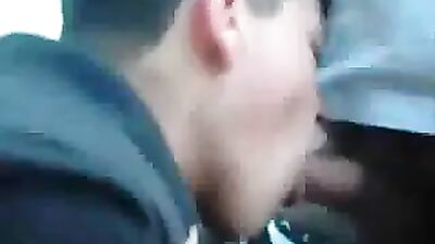 Car window teen face fuck