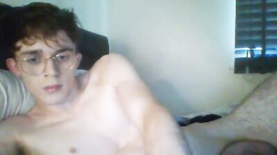 Exposed twink porn wanks on webcam