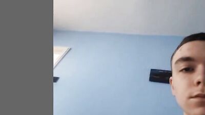 Fit boys porn cums on his chest