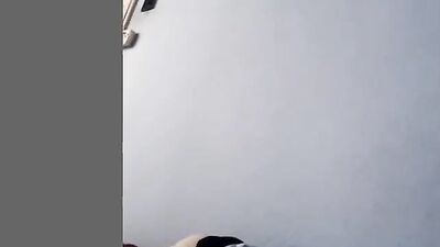 Boy drops a load into a condom