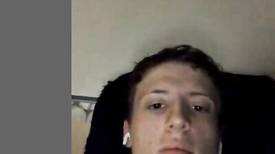 Boy porn coats his abs and licks it off his fingers