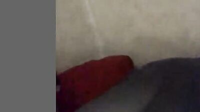 Skinny boy porn with big dick shoots on his body