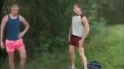 Outdoor Twink Bareback Adventure