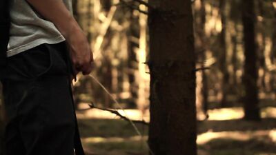 Gay Porn Videos - Alone in the woods Explore the wild side of nature with handjobs and cumshots!