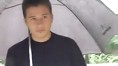 Stormy Splash by The Pool - Bareback Action!