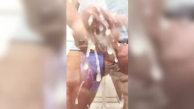 Hotel Room Handjob - Cum Shots Big Cocks