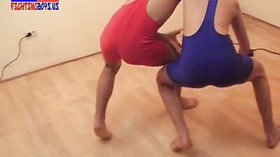 Straight from the Wrestling Ring - Big Cock Handjobs!