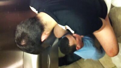 Public Bathroom Exposure: Amateur Cum Shots and Handjobs