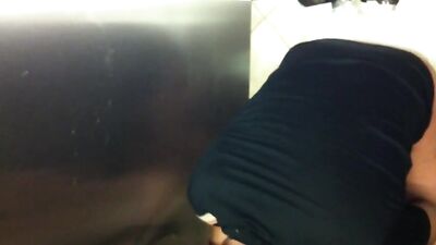 Public Bathroom Exposure: Amateur Cum Shots and Handjobs
