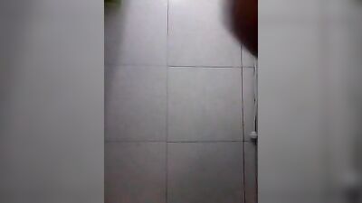 Young Amateur Strips in the Bathroom!