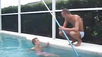 Blond Slim Swimmer Gets His Reward - Action Bareback Big Cocks The Lesson Continues!