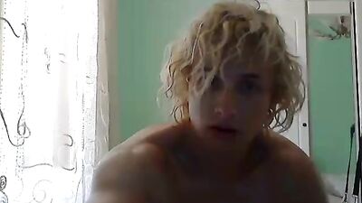 Curly Bliss: Amateur Cum Shots with Hot Blond Boys!