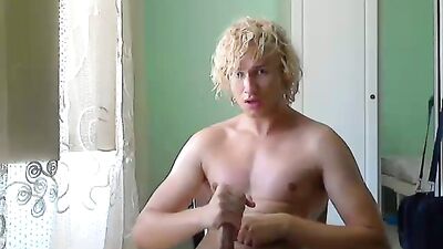 Curly Bliss: Amateur Cum Shots with Hot Blond Boys!