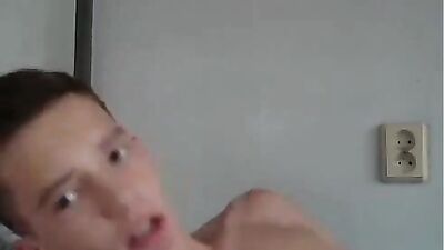 Young Polish Blond Boy Webcam: Cum Shots and Handjobs!