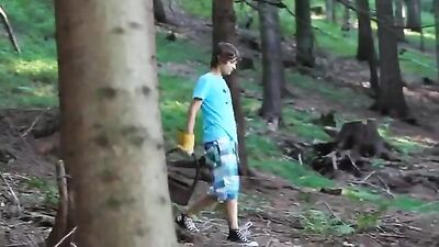 Danger in the Woods - Web-Cam Gay Porn Video!