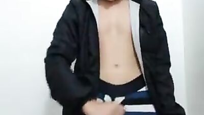 Young and Smooth Gigolo Entertains with Cumshots