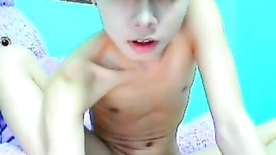 Hot emo cute teen boy smooth asian