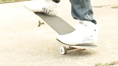 Bare Skater 3-Way: Action Cumshots Assplay