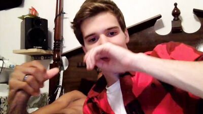 Interracial Twink Threesome - Amateur Anal Play