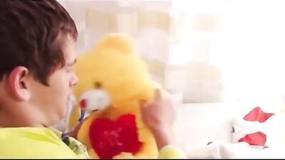 Attention Teddy: The Carrot-Loving Bear Loves Cum Shots and Solo Handjobs