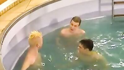 Hot Gay Teen 3-Way Action - Cum Shots
